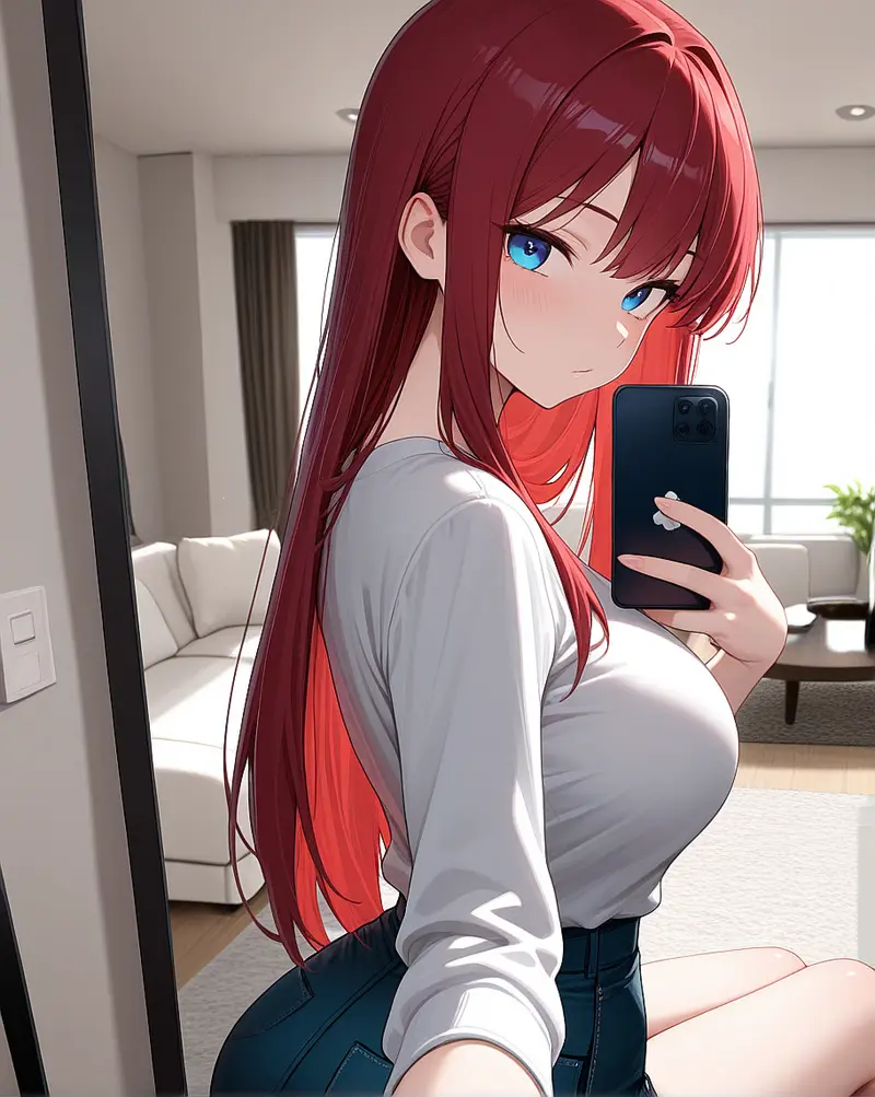 Yuna, an adult manga AI girlfriend character